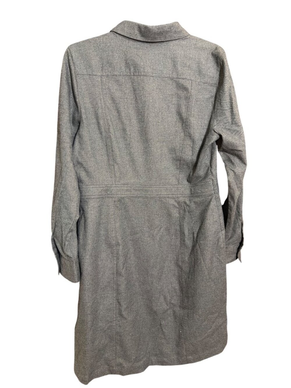 Untuckit Portia Button Up Shirt Dress Size Collared Long Sleeves Cotton Size 10 - Picture 5 of 6